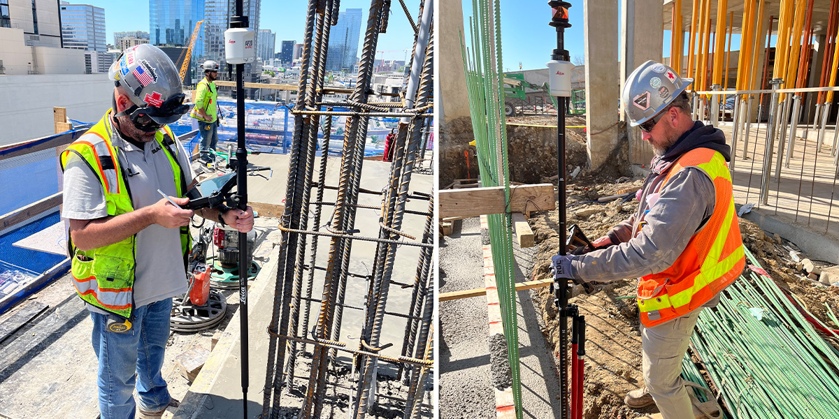 Leica AP20 Autopole in Concrete Construction, Foundations, Structures